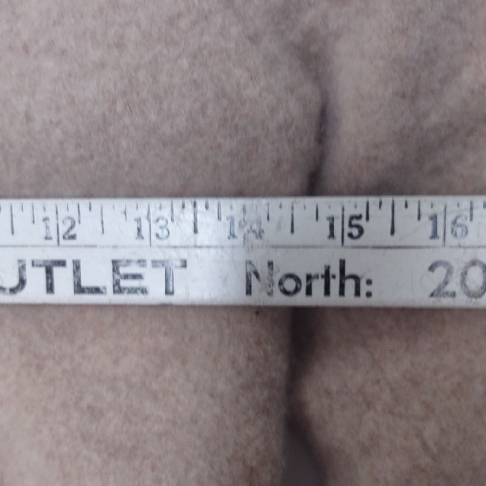 Panache Cozy Beige V-Neck Sweater Childrens Large 2 Ply Lambs Wool - Picture 4 of 8